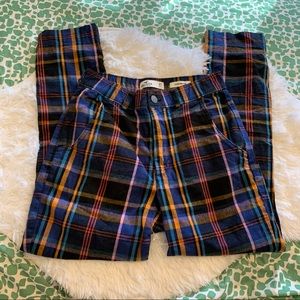 Size XS plaid Hollister pants